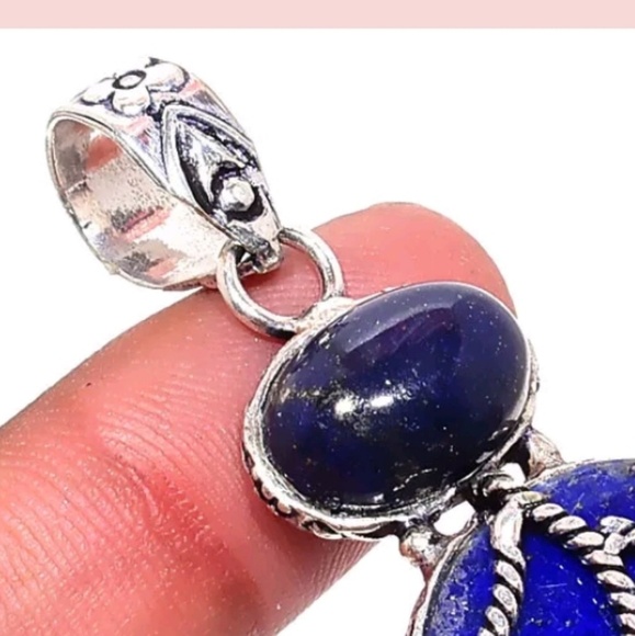 New Handcrafted Lapis Lazuli pendant - Picture 3 of 7
